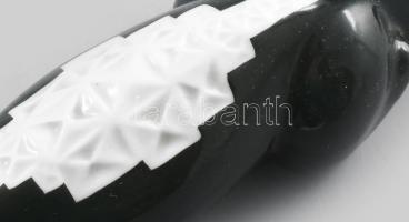 Royal Dux art deco krokodil. Jelzett, sorszámozott, hibátlan, h: 31 cm