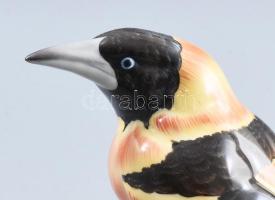 Herendi Brazil sárgarigó. Jelzett, kézzel festett, hibátlan, m: 21 cm