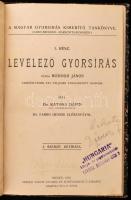 Dr. Katona Dávid: A levelező gyorsírás. A magyar gyorsírás kimerítő tankönyve (Gabelsberger-Markovit...