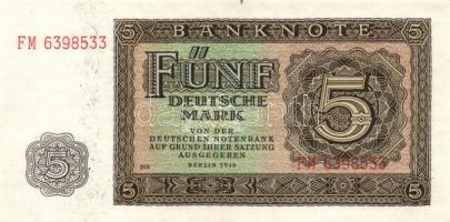 NDK 1948. 50Pf-1000M össz. 8 klf db, komplett sor T:I,II+