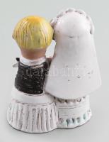 Kiss Roóz Ilona (1920-2010): Esküvő. Jelzés nélkül, kopással, m: 12,5 cm