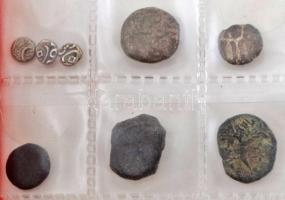 21db-os ókori érmetétel kisalakú berakóban, közte Bizánci Birodalom, ókori Görögország T:F-G
21pcs ...