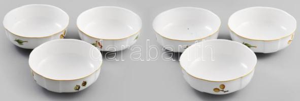 Villeroy & Boch Parkland köretes tál garnitúra. 6 db, jelzett, hibátlan, d: 14,5 cm, m: 5,5 cm