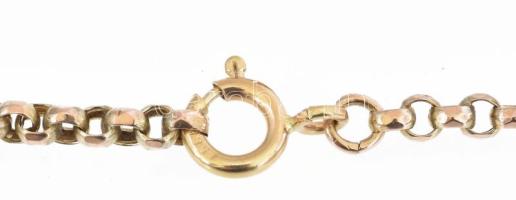 Arany (Au) 14K nyaklánc, jelzett, h: 52 cm, nettó: 9,7 g