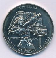 Libéria 2000. 5$ Cu-Ni &quot;2000. évi Olimpiai Játékok Sydney - Gerelyhajítás&quot; T:UNC,AU apró folt, ujjlenyomat Liberia 2000. 5 Dollars Cu-Ni &quot;Olympic Games 2000 Sydney - Javelin throw&quot; C:UNC,AU small spot, fingerprints Krause KM#735