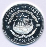 Libéria 2000. 20$ Ag "2000. évi Olimpiai Játékok Sydney - Akadályugrás" T:PP
Liberia 2000...