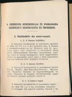 1930 Debrecen, A Debreceni Kerületi Kereskedelmi és Iparkamara állandó szabályzatai, 87p