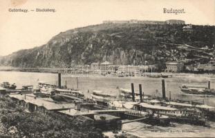 Budapest Gellért-hegy gőzhajókkal