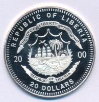 Libéria 2000. 20$ Ag "2000. évi Olimpiai Játékok Sydney - Gyeplabda" kapszulában T:PP 
Li...