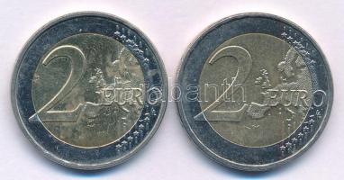 Németország 2009F 2E bimetál "Tartományok - Saar-vidék" + 2010F 2E "Tartományok - Bré...