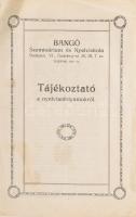cca 1910 Bangó szeminárium és nyelviskola tájékoztató nyelvtanfolyamokról 4p.