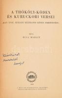 Busa Margit: A Thököly-kódex és kuruckori versei (Irodalomtörténeti füzetek 13.) Bp., 1958. Akadémiai Kiadó, Kartonált papírkötésben DEDIKÁLT!