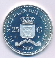 Holland-Antillák 2000. 25G Ag "2000. évi Olimpiai Játékok Sydney" T:PP 
Netherlands Antil...