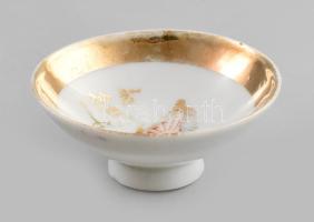 Japán porcelán katonai szakés csésze. cca 1940-1944, Katonai Szállítási Hadosztály, Suzuki tulajdono...