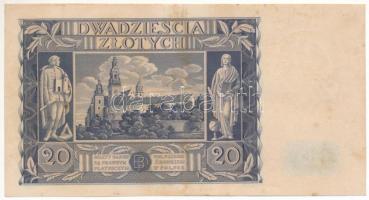 Lengyelország 1936. 20Zl "DK 8937138" T:XF
Poland 1936. 20 Zlotych "DK 8937138"...