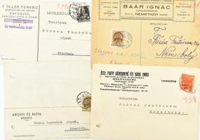 cca 1920-1940 46 db fejléces céges boríték és meghívó. Mind különféle fejléccel, céges reklámmal