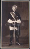 1926 Osztrák vívómester fotólap. / Austrian fencing master photo postcard