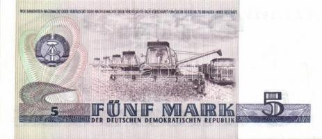 NDK 1975. 5M hatjegyű sorszám, számítógépes szedés, kiegészítő bankjegy T:I- (tárolás következtében ...