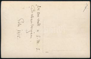 1915 Az S.M.S. babenberg osztrák-magyar hadihajó matrózai a hajó 24-cmes ágyúcsövén pózolnak. Magyar...