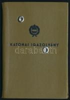 1972 Fényképes katonai igazolvány, főszakács részére