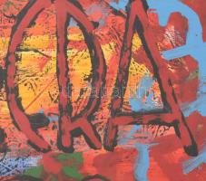 Prokop Péter (1919-2003): Libera Nos, 1966. Vegyes technika, papír, jelezve jobbra lent, hátoldalán ...