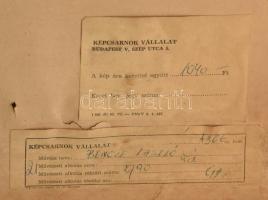 Bencze László (1907-1992): Tél, 1963. Akvarell, papír, jelezve középen lent, hátoldalán Képcsarnok V...