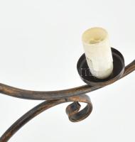 Bronzírozott fém csillár, d: 51 cm, m: 40 cm