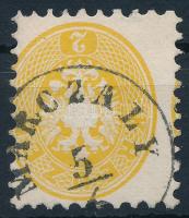1864 2kr sárga extrém elfogazással / yellow, shifted perforation MARCZALY