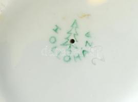 Hollóházi viza pár, kézzel festett, jelzett, kopásokkal 23 cm