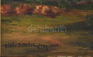 Détári Dettár György (1892-1951): Páros, 1928. Olaj, vászon. Jelezve balra lent. Dekoratív fakeretbe...