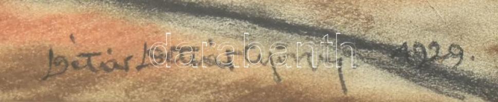 Détári Dettár György (1892-1951): Gödöllői szegényember háza, 1929. Pasztell, papír. Jelezve jobbra ...