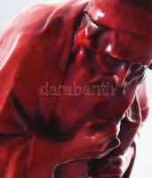 Zsolnay kisplasztika - Bölcs Náthán. 1910 körül, ökörvér színű eozinmázzal borított finomfajansz. Je...