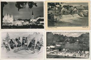 25 db RÉGI erdélyi város képeslap vegyes minőségben / 25 pre-1945 Transylvanian town-view postcards in mixed quality