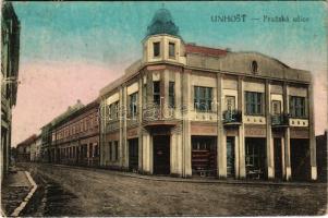 1920 Unhost, Prazská ulice / street view, shops (tear)