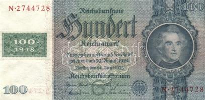 NDK 1948. 100M békenyomat, "G" alapnyomati betű, "N" sorozatjel, kuponkiadás T:I