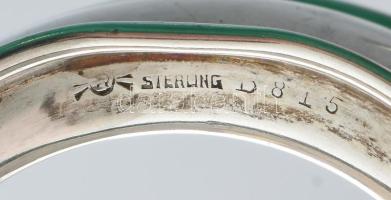 Hat darabos sterling ezüst (Ag) teáscsésze készlet, Lenox porcelán betéttel. Aranyozott széllel, jel...