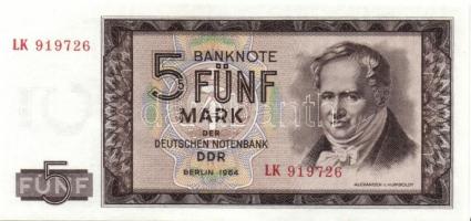 NDK 1964. 5M-50M T:I + 100M T:II össz. 5 klf db, teljes sor