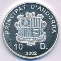 Andorra 2002. 10D Ag "Téli Olimpia Salt Lake City" T:PP patina, ujjlenyomat Andorra 2002. ...