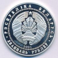 Fehéroroszország 2001. 20R Ag "Téli Olimpia Salt Lake City - Biatlon" T:PP ujjlenyomat
Be...