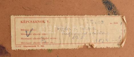 Vörös Rozália (1919-1992): Befagyott csónak. Pasztell, papír. Képcsarnokos címkével. Üvegezett keret...