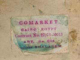 Egyiptomi nagy méretű tálca. vésett. réz XX. sz. közepe 64x23 cm