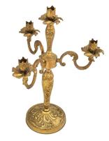 Gyertyatartó, öntött réz, szétszerelhető 46 cm