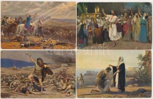 Die Heilige Schrift: Bilder aus dem Alten Testament, 3-4. serie - 23 pre-1945 religious art postcards s: Robert Leinweber