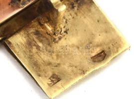 14K arany karkötő, rozé és sárga arany jelzett 48,8 g 20 cm