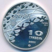 Ukrajna 2001. 10H Ag "Téli Olimpia 2002 Salt Lake City - Műkorcsolya" T:PP patina Ukraine ...