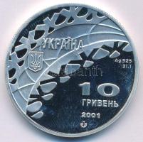 Ukrajna 2001. 10H Ag "Téli Olimpia 2002 Salt Lake City - Jégkorong" T:PP ujjlenyomat
Ukra...