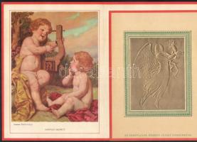 cca 1940 7 db klf grafikus dísztávirat