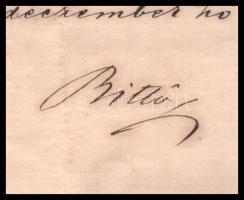 1871 Igazságügyi Minisztérium kinevezés Bittó István iga Igazságügyminiszter autográf aláírással .sé...