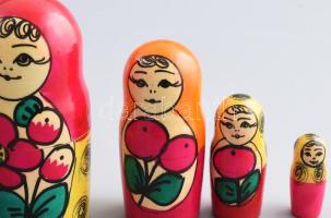 7 darabos matrjoska baba 23 cm