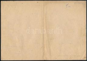 1944 Helyhatósági bizonyítvány 70f nagyváradi illetékbélyeggel